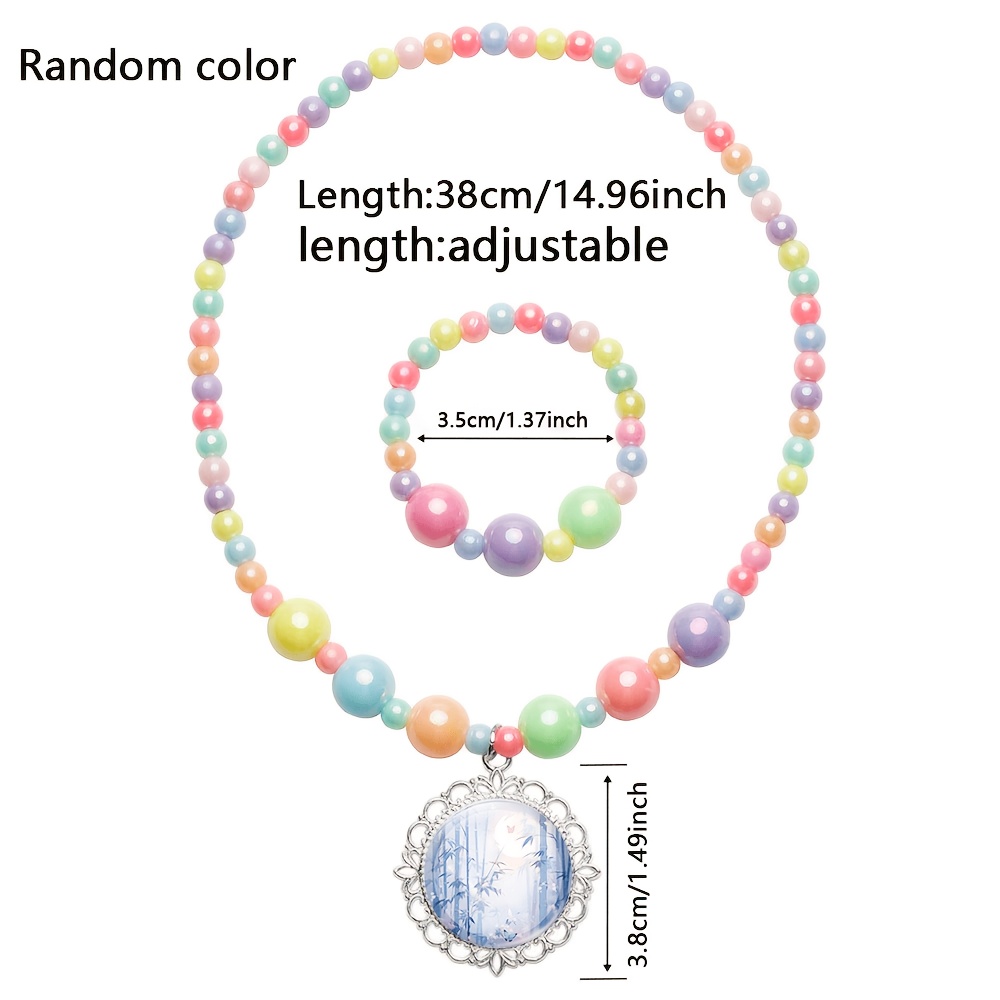 2pc Butterfly Jewelry Set, Necklace & Bracelet